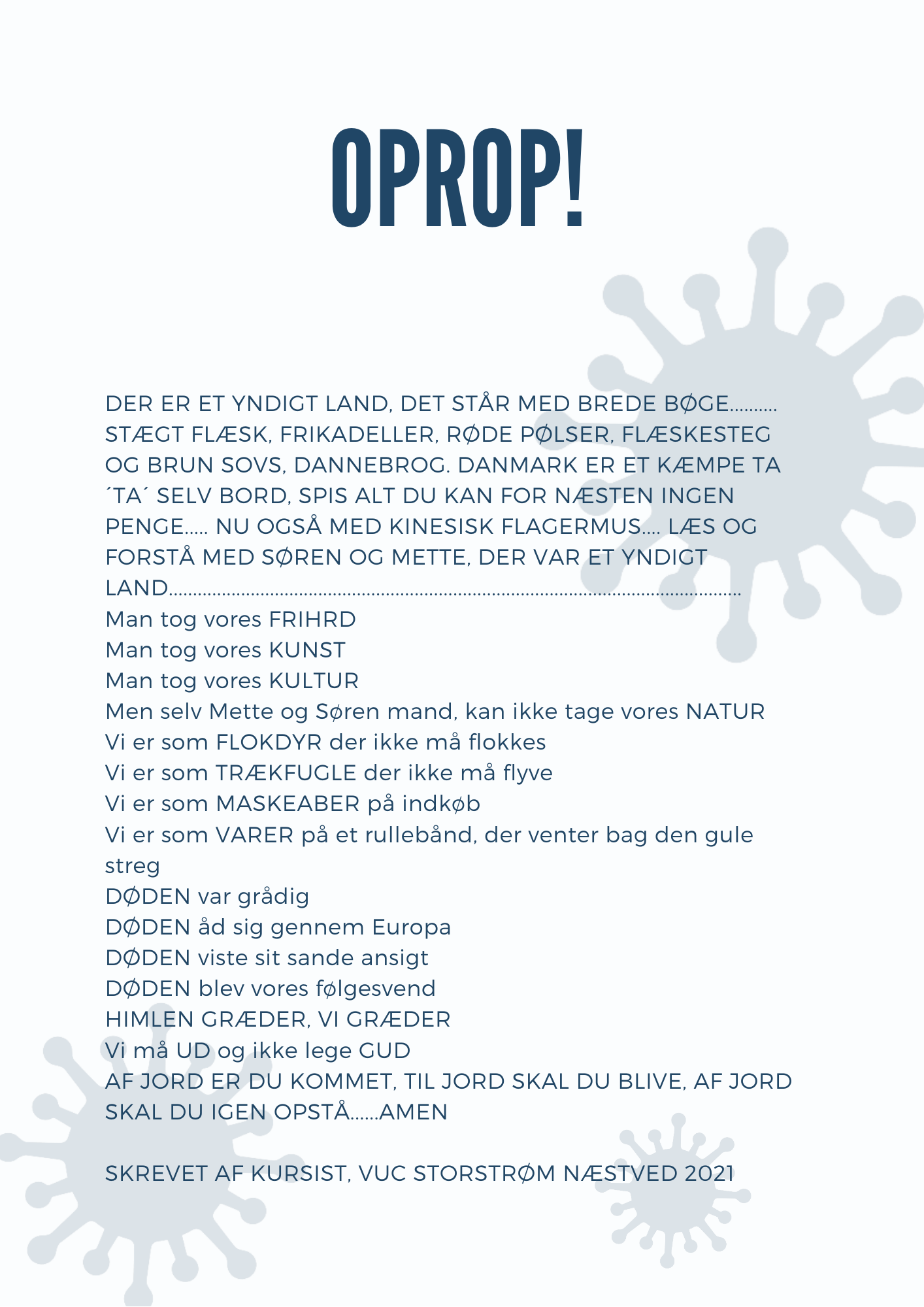 digt - Oprop